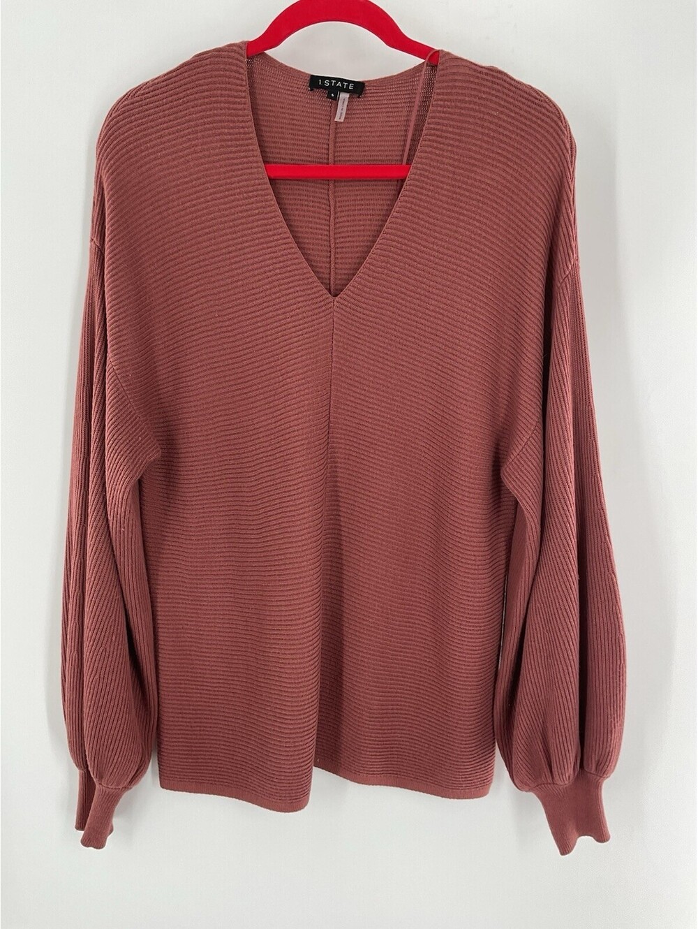 1. State Women’s V-Neck Size Small Tight Knit Sweater Tunic 134